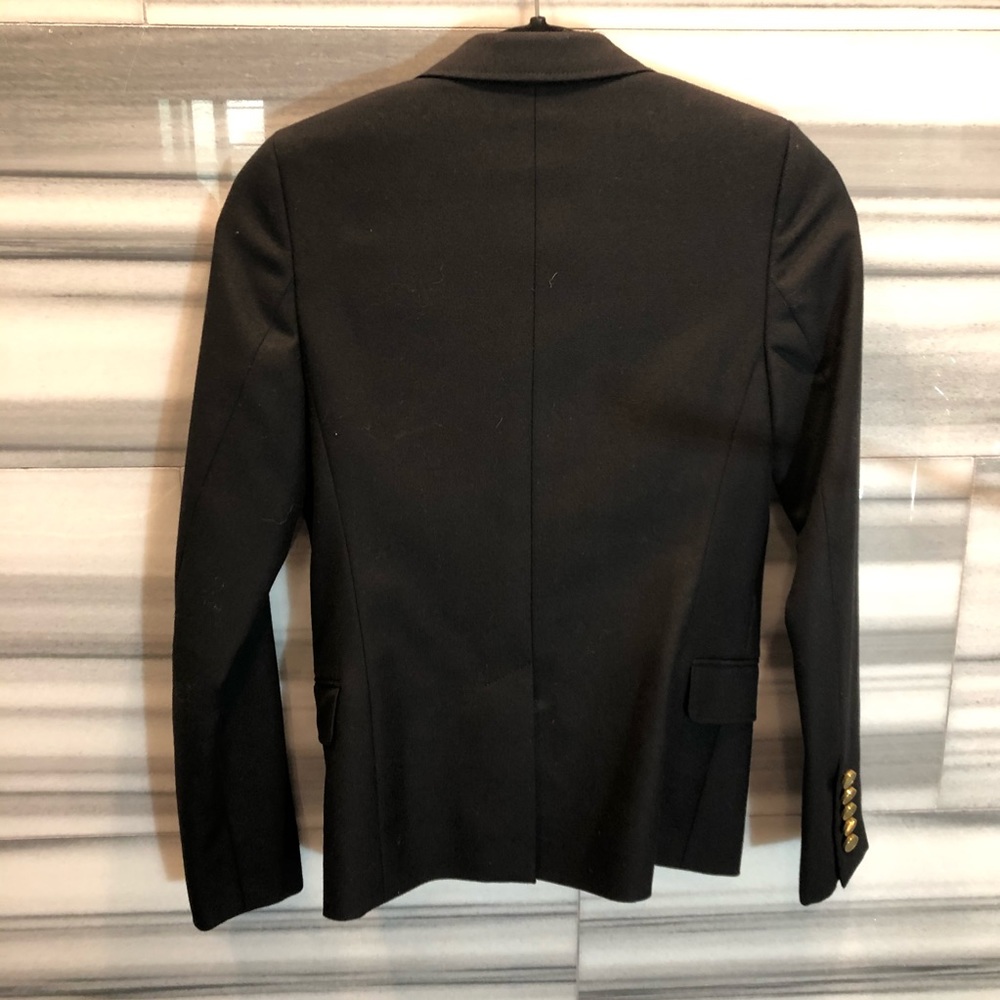 Saint Laurent black virgin wool gabardine blazer - Picture 8 of 8